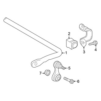 Toyota OE - Rear Suspension - Stabilizer Bar & Components (AWD)