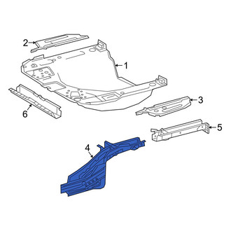 Toyota OE - Front Left Rearward Frame Side Member