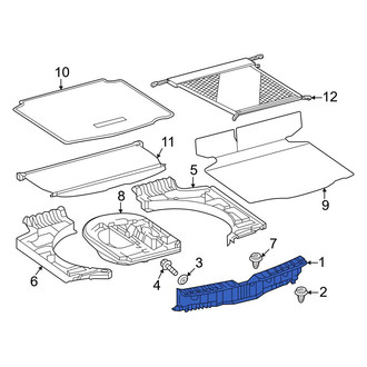 Toyota OE - Rear Liftgate Trim Scuff Plate
