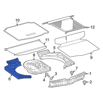 Toyota OE - Rear Left Trunk Floor Storage Box