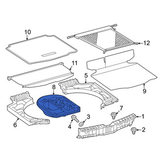 Toyota OE - Rear Center Trunk Floor Storage Box