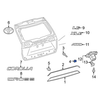 Toyota OE - Spare Tire Hoist Nut