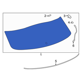 Toyota OE - Rear Liftgate Glass