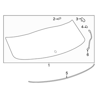 Toyota OE - Lift Gate - Glass & Hardware (L)
