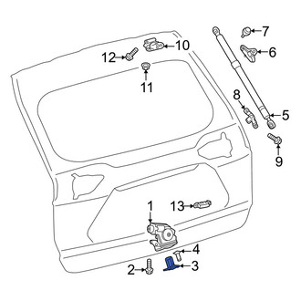 Toyota OE - Rear Liftgate Lock Striker Plate