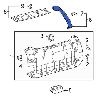 Toyota OE - Rear Left Liftgate Trim