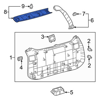 Toyota OE - Rear Upper Liftgate Trim