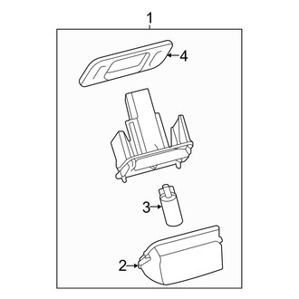 Toyota OE - Rear Lamps - License Lamps