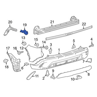Toyota OE - Rear Left Bumper Cover Bracket