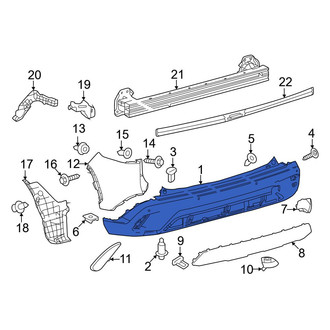 Toyota OE - Front Left Upper Bumper Cover