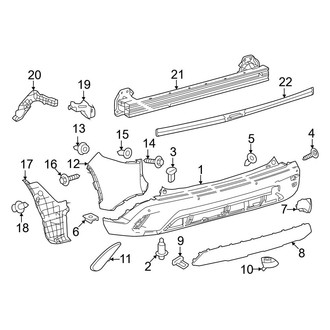 Toyota OE - Rear Bumper - Bumper & Components