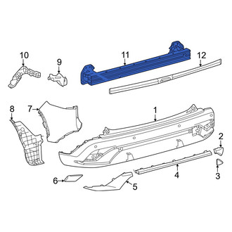 Toyota OE - Rear Bumper Impact Bar