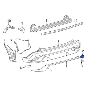 Toyota OE - Rear Upper Tow Eye Cap