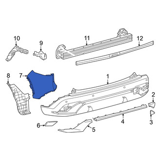 Toyota OE - Rear Left Upper Bumper Cover
