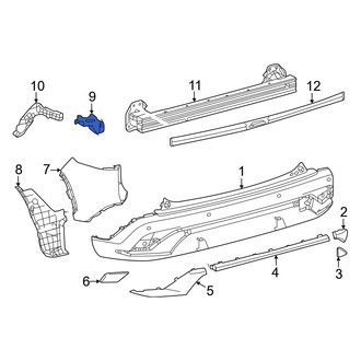 Toyota OE - Rear Left Bumper Cover Bracket