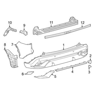 Toyota OE - Rear Bumper - Bumper & Components