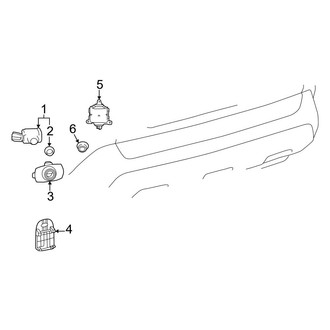 Toyota OE - Rear Bumper - Electrical Components