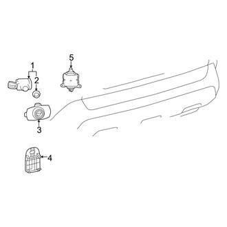 Toyota OE - Rear Bumper - Electrical Components