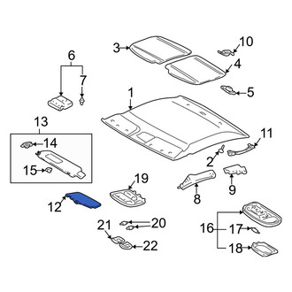 Toyota OE - Left Sun Visor