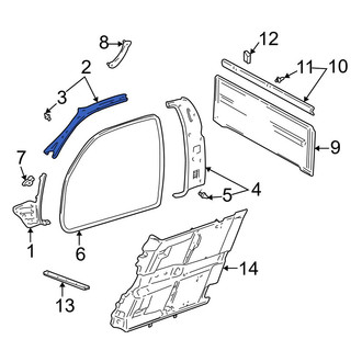Toyota OE - Left Body A-Pillar Trim Panel