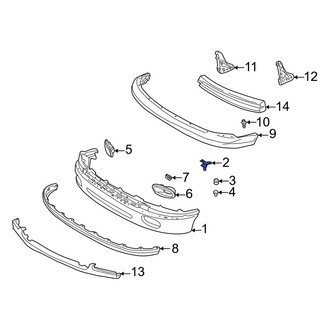 Toyota OE - Left Bumper Face Bar Bracket