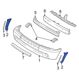 Toyota OE - Front Left Bumper Extension