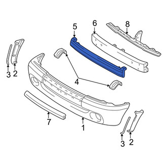 Toyota OE - Front Bumper Impact Absorber