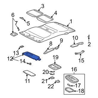 Toyota OE - Left Sun Visor