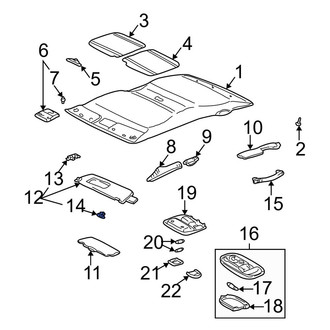 Toyota OE - Sun Visor Holder