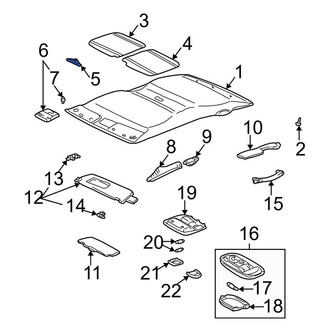 Toyota OE - Left Headliner Insulator