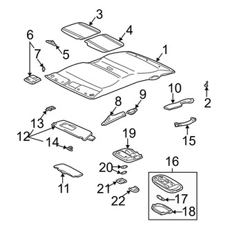 Toyota OE - Cab - Interior Trim (Headliner), (Access Cab)