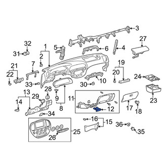 Toyota OE - Instrument Panel Cup Holder