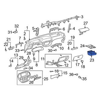 Toyota OE - Instrument Panel Ashtray