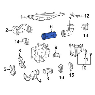 Toyota OE - Center Instrument Panel Air Duct