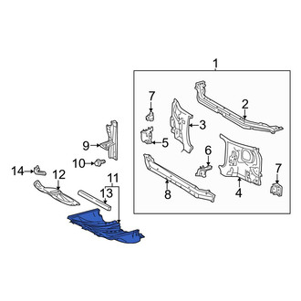 Toyota OE - Front Radiator Support Splash Shield