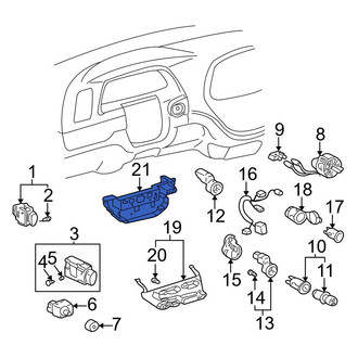 Toyota OE - HVAC Temperature Control Panel Bracket
