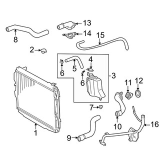 Toyota OE - Cooling - Radiator & Components (3.4L)