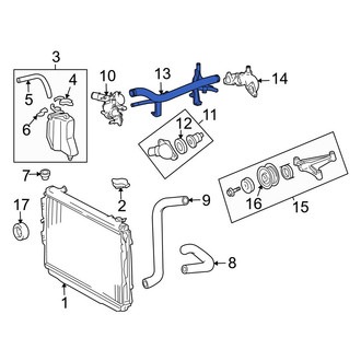 Toyota OE - Engine Coolant Pipe