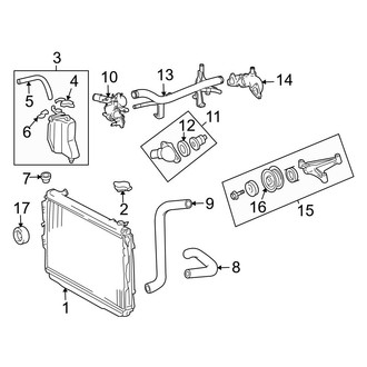 Toyota OE - Cooling - Radiator & Components (4.0L)
