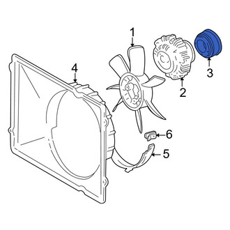Toyota OE - Engine Cooling Fan Clutch Pulley