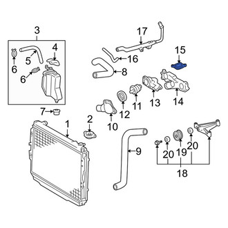 Toyota OE - Cooling System Bypass Line Adapter Gasket