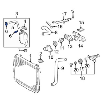 Toyota OE - Engine Coolant Reservoir Overflow Hose Clamp