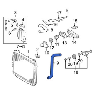 Toyota OE - Lower Radiator Coolant Hose
