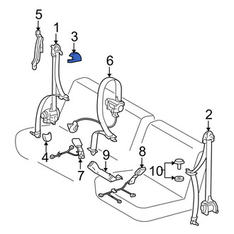 Toyota OE - Front Upper Seat Belt Retractor Cover