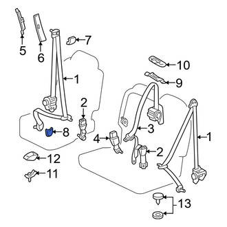 Toyota OE - Rear Lower Seat Belt Retractor Cover