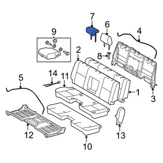 Toyota OE - Front Center Headrest