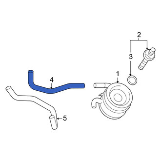 Toyota OE - Upper Engine Oil Cooler Line