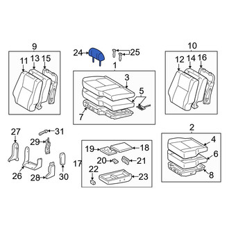 Toyota OE - Front Headrest