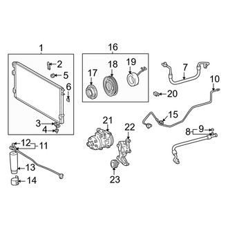 Toyota OE - Air Conditioner & Heater - Condenser, Compressor & Lines (3.4L)