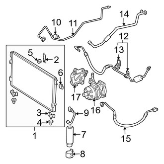 Toyota OE - Air Conditioner & Heater - Condenser, Compressor & Lines (4.0L)